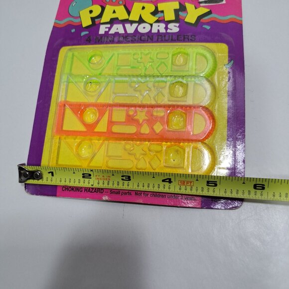 Party Favors Stencil Rulers Plastic Multicolor Birthday Pinata Stocking Stuffers - Picture 10 of 10